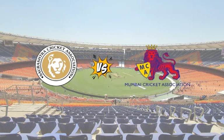 Saurashtra Cricket Team vs Mumbai Cricket Team match scorecard the Saurashtra cricket team vs Mumbai cricket team match scorecard