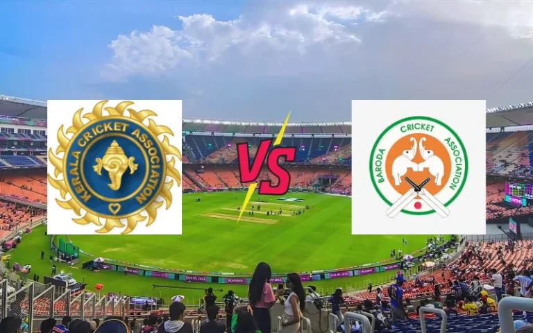 Baroda cricket team vs Kerala cricket team match scorecard