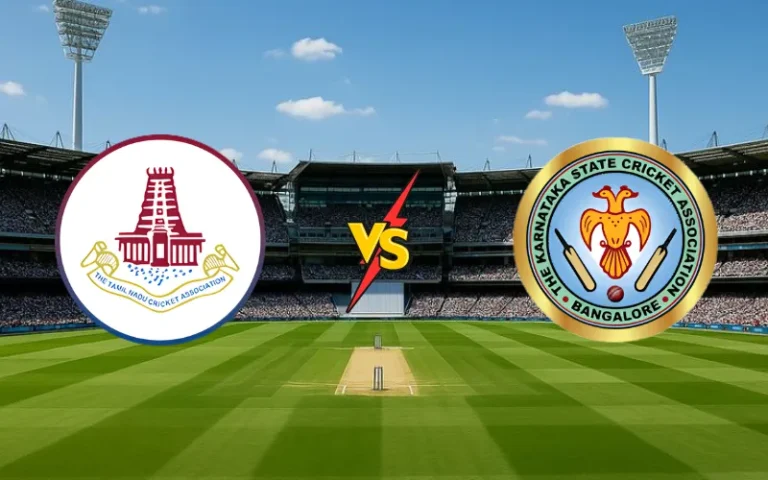 The Tamil Nadu Cricket Team vs Karnataka Cricket Team match scorecard