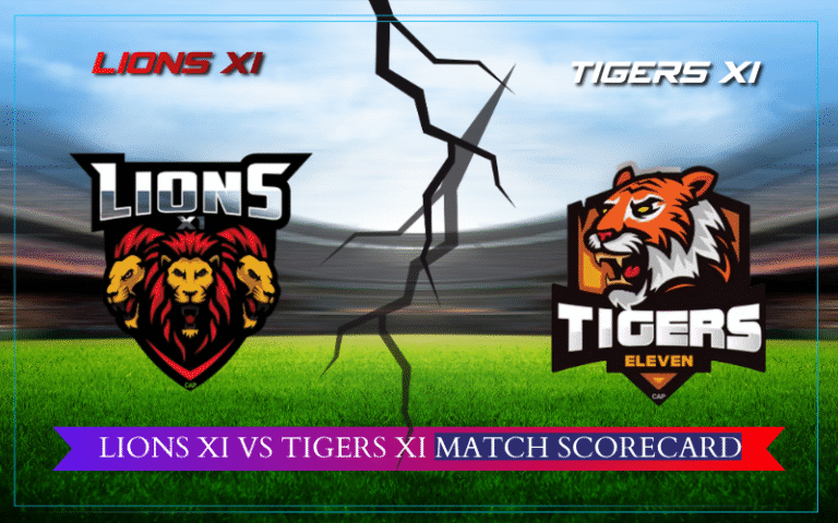 Stunning Victory!! Lions XI’s 5-Wicket Win Over Tigers XI Revealed lions xi vs tigers xi match scorecard