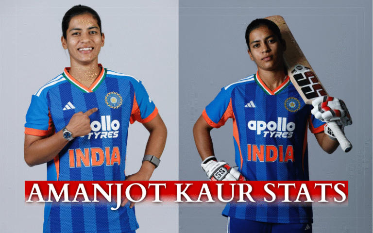 Amanjot Kaur Stats 2026 – Shocking 128 Runs @133 Strike Rate Amanjot Kaur Stats