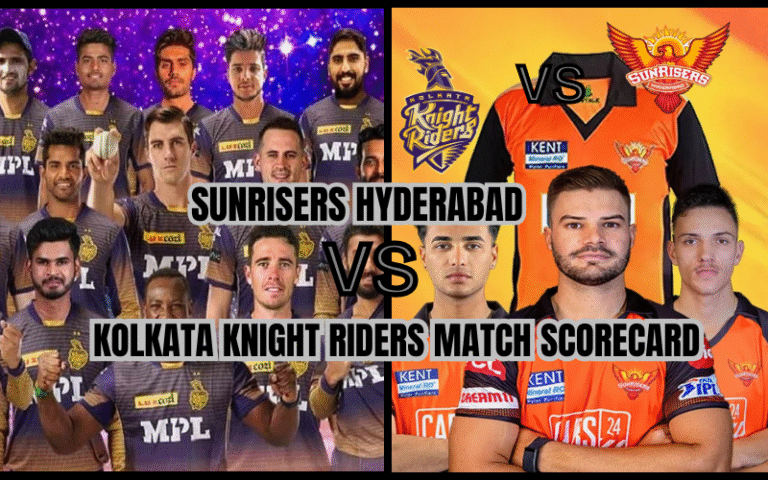 sunrisers hyderabad vs kolkata knight riders match scorecard
