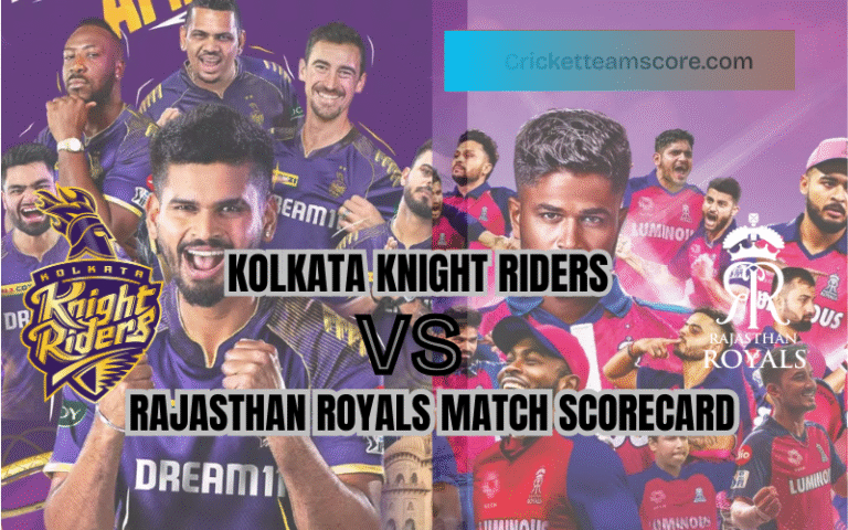 kolkata knight riders vs rajasthan royals match scorecard
