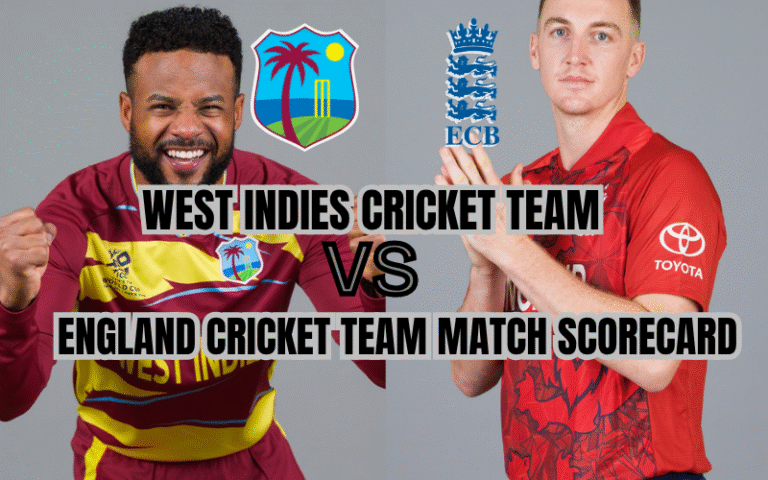 west indies cricket team vs england cricket team match scorecard